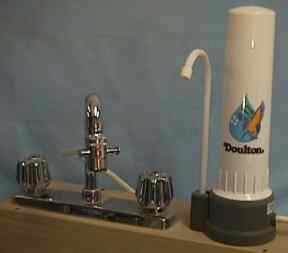HCP101 Counter Top Doulton Water Filter with Ultracarb Doulton Ceramic Water Filter Cartridge 