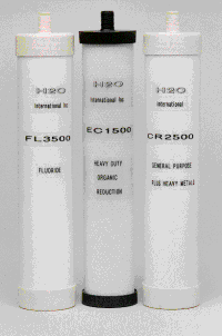 H20 International Inc. Specialty Drinking Water Filter Cartridges for Chlorine, Lead, Heavy Metals, Arsenic, Fluoride, VOCs, taste and odor