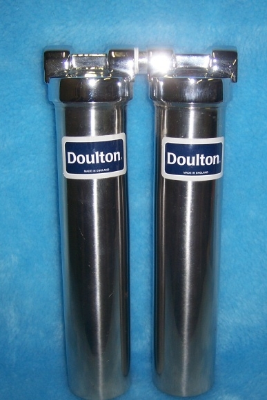 HIS200 Stainless Steel Twin Cylinder Undercounter Doulton Water Filter System