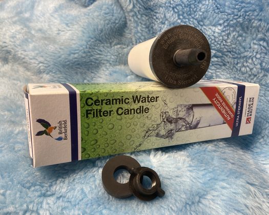 British Berkefeld ceramic replacement candle and box