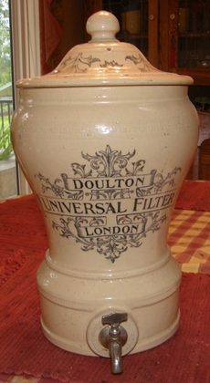 Original Doulton ceramic urn filter